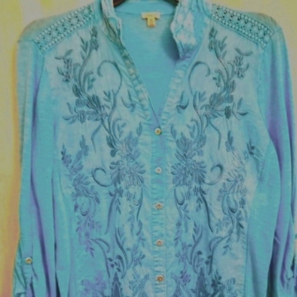 Reba Embroidered Western Shirt